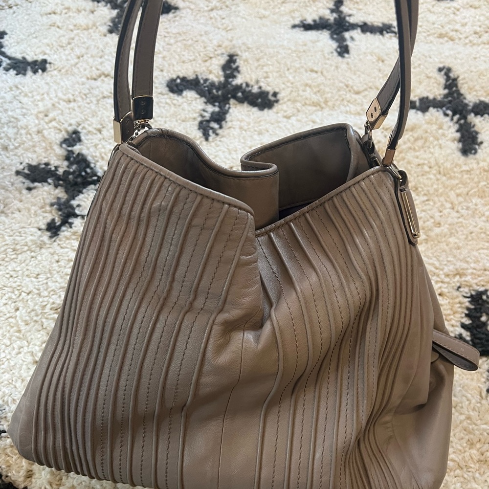 2007 Coach Madison Pintuck Leather Hobo in Pheobe
